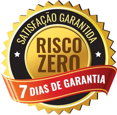 Selo de satisfação garantida — risco zero